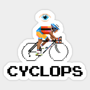 cyclops cycle Sticker